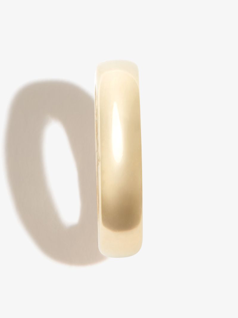 18k Yellow Gold Classic Oval Push Annex Link Charm