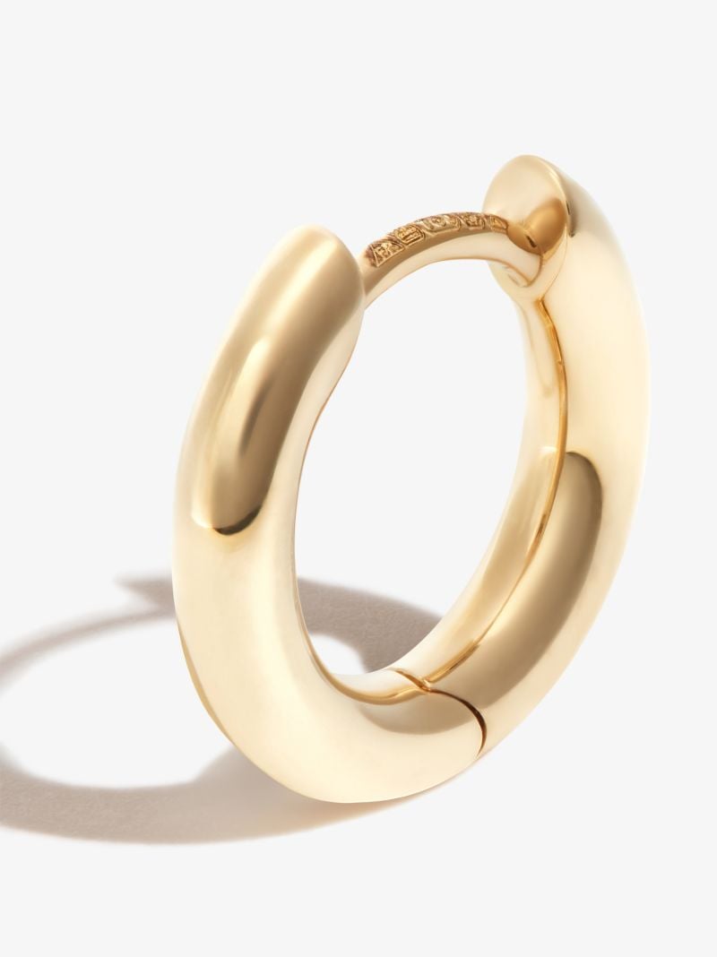 18k Yellow Gold Petite Chubby Hoop Earring