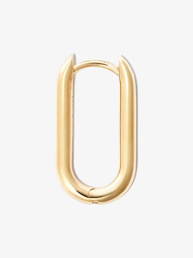 18k Yellow Gold Small Chubby Fob Earring