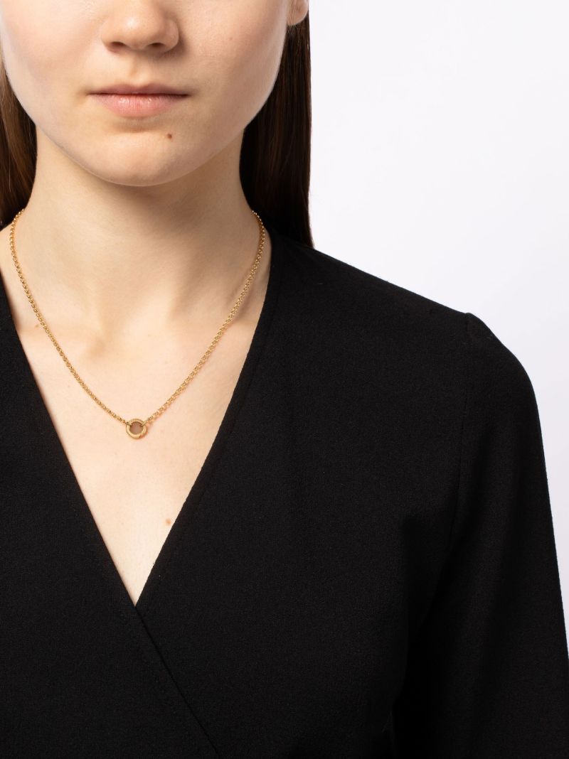 18k Yellow Gold Small Open Belcher Chain Necklace