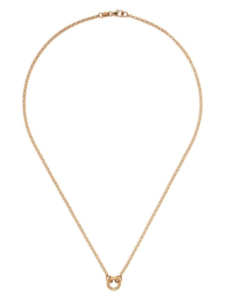 18k Yellow Gold Small Open Belcher Chain Necklace