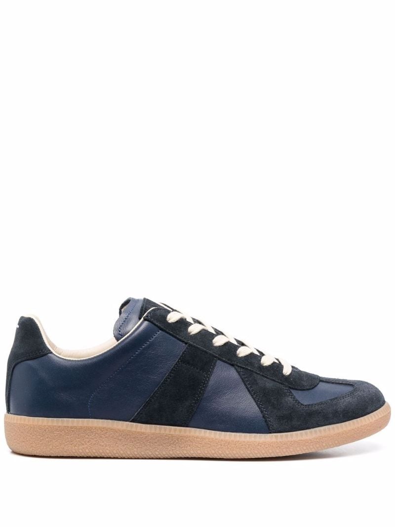 Blue Replica Leather Sneakers