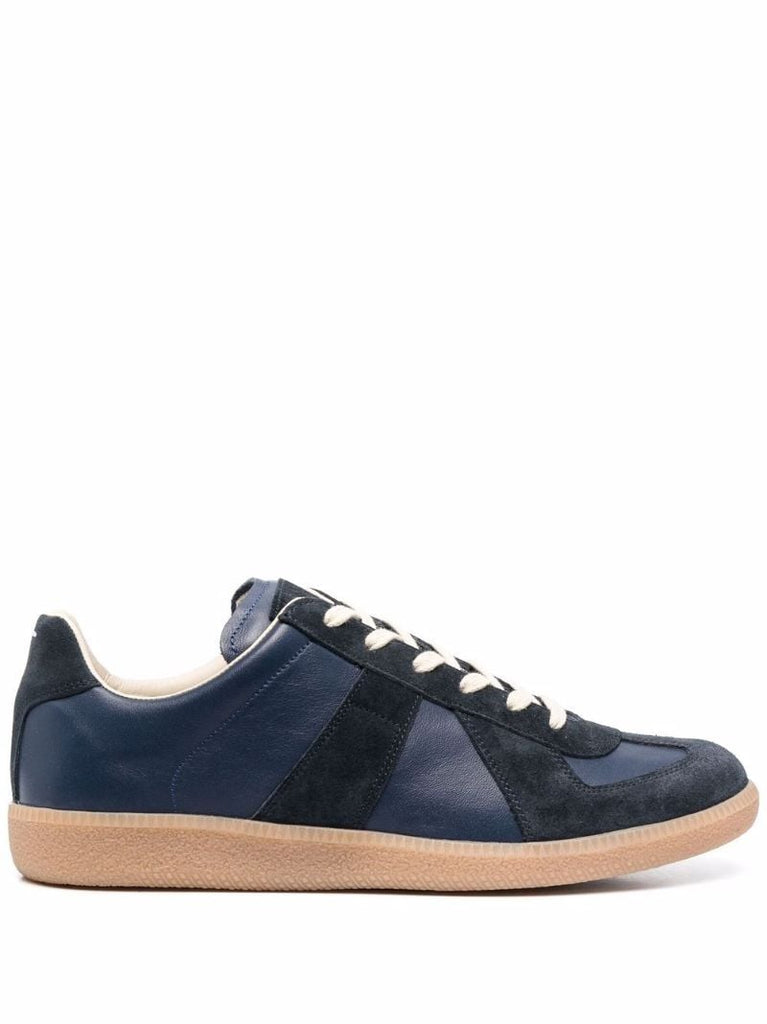 Blue Replica Leather Sneakers