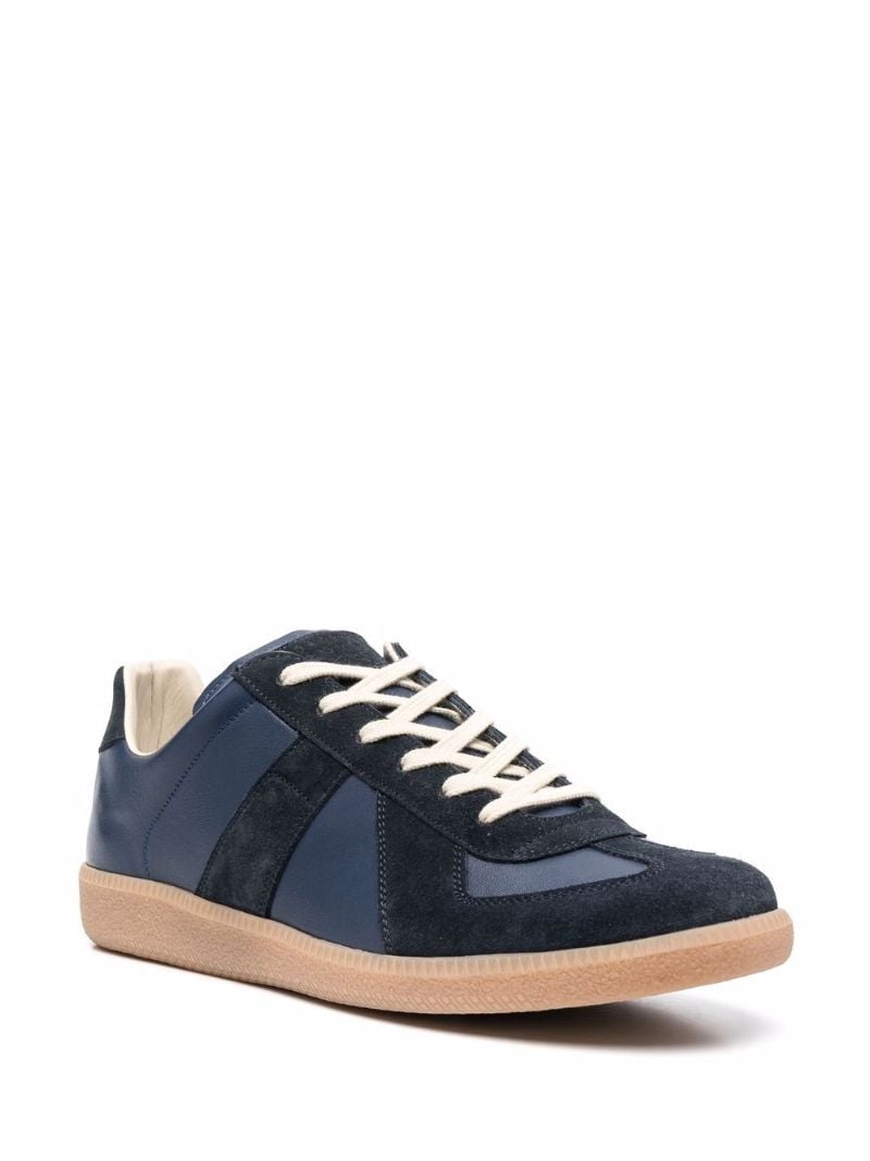 Blue Replica Leather Sneakers
