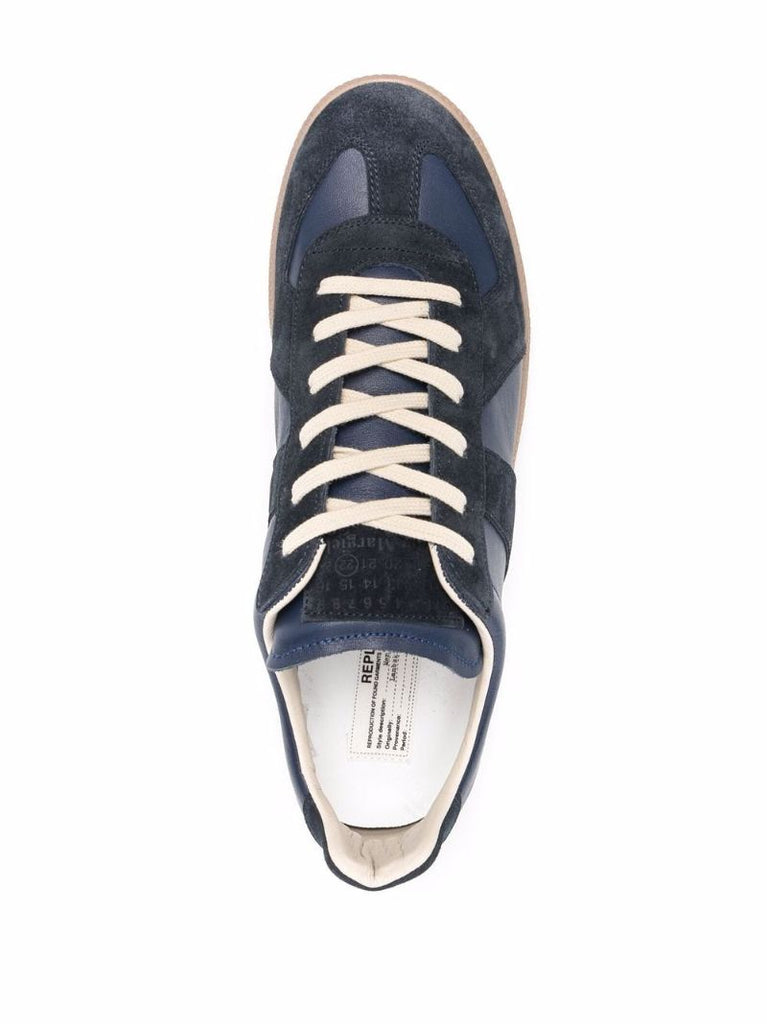Blue Replica Leather Sneakers