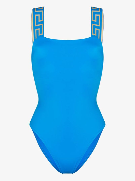 Blue Greca Border Swimsuit