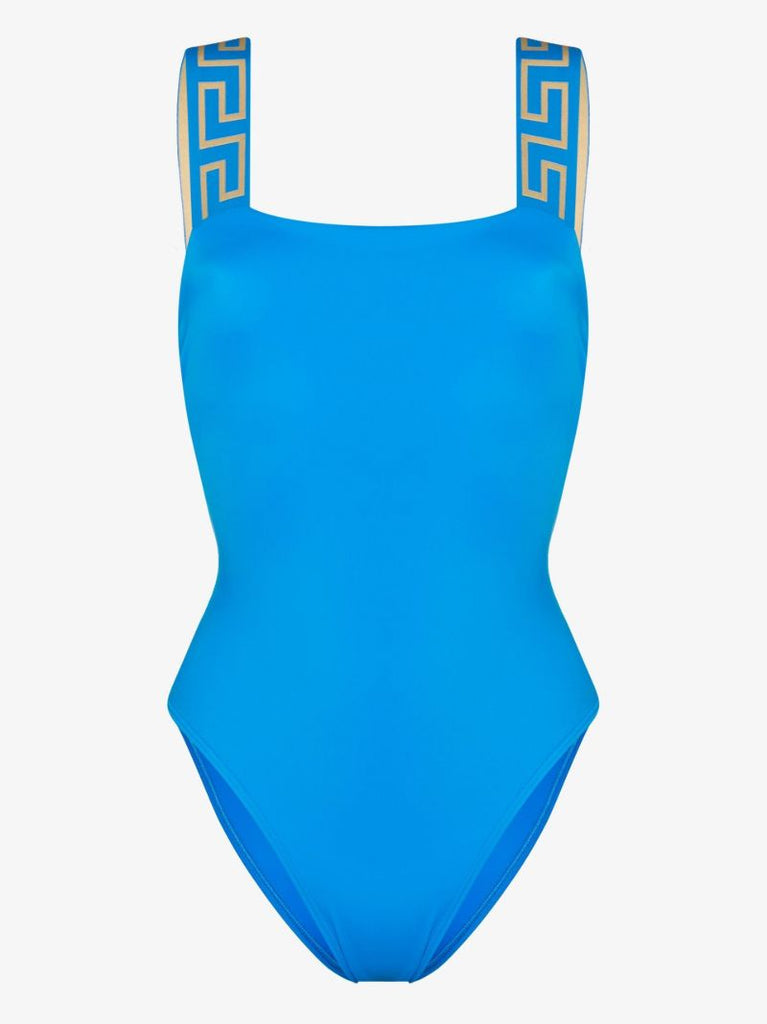 Blue Greca Border Swimsuit