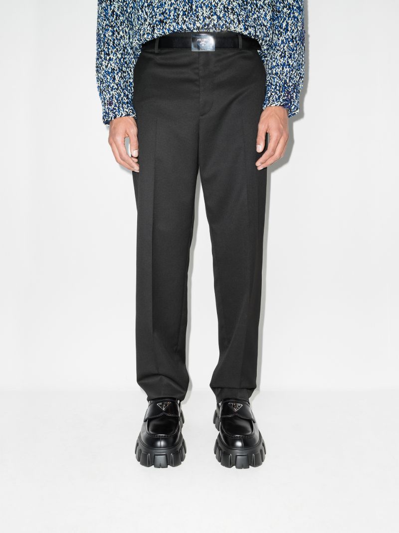 Black Monolith Leather Loafers