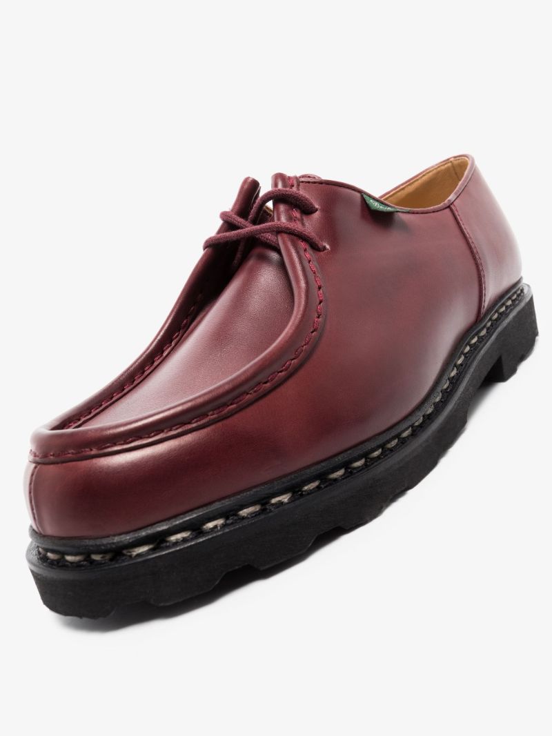 Red Michael Leather Shoes