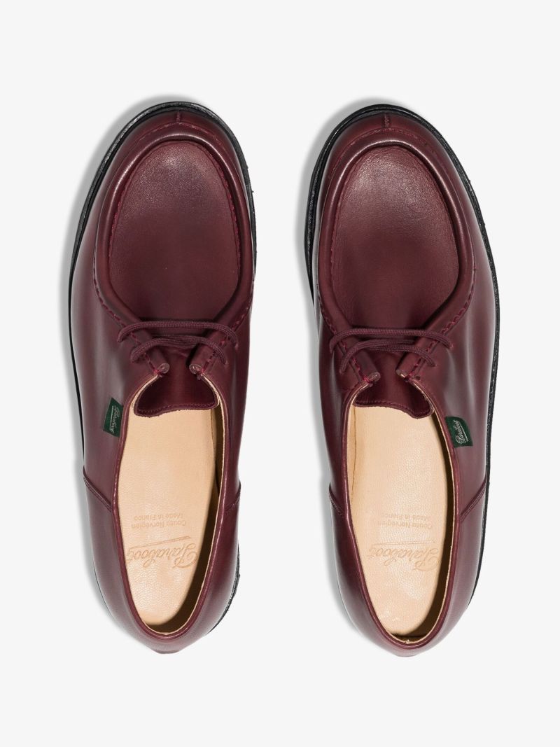 Red Michael Leather Shoes