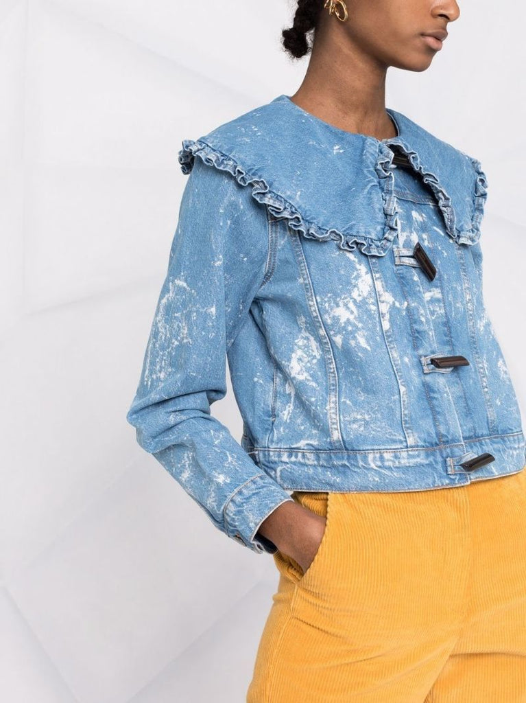 Oversized Collar Denim Jacket