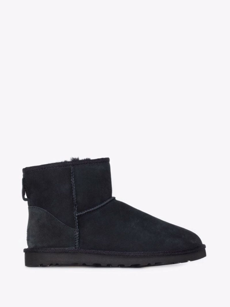 Black Classic Mini Suede Boots