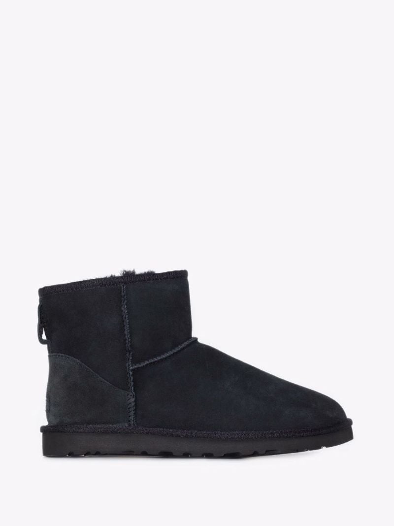 Black Classic Mini Suede Boots