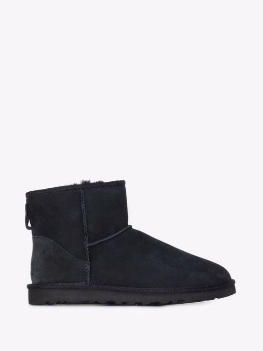 Black Classic Mini Suede Boots