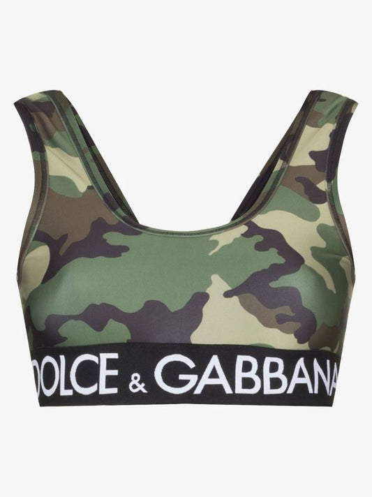 Camouflage Print Crop Top