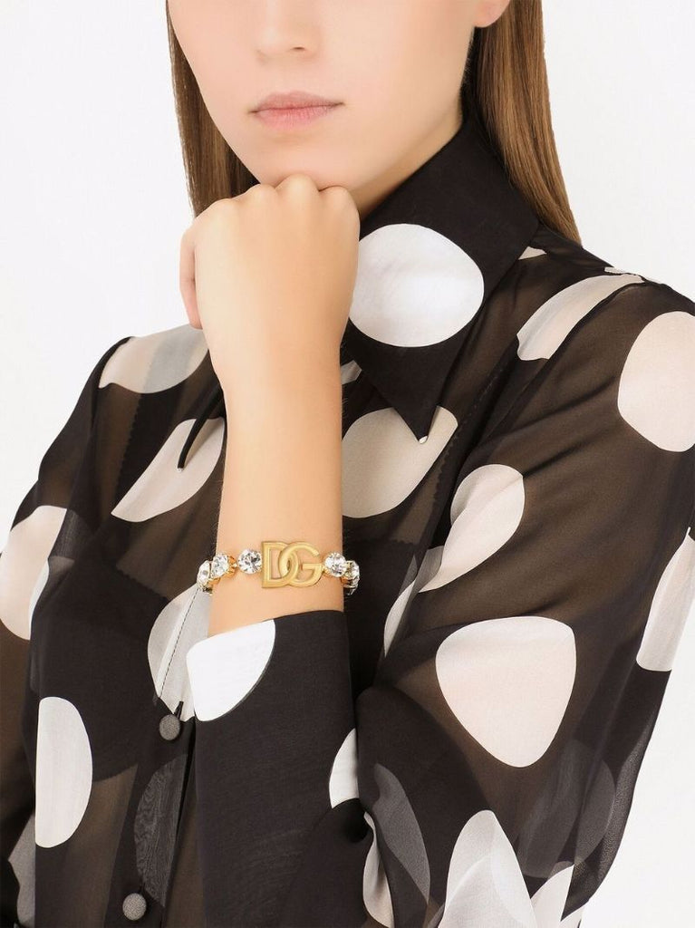 Gold-tone Dg Crystal Bracelet
