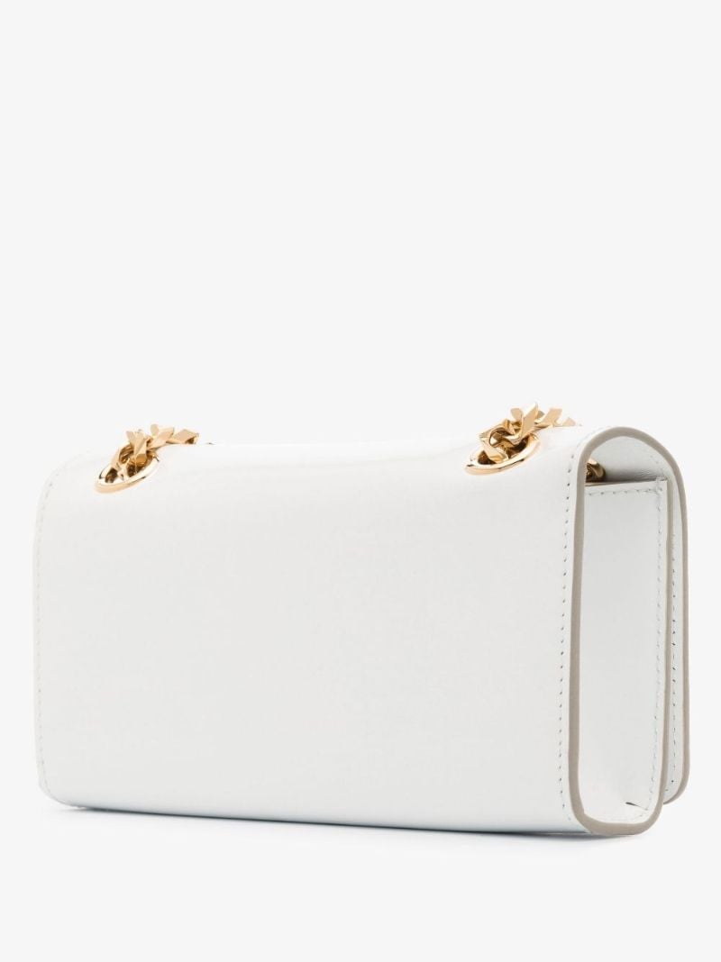 White 3.5 Leather Phone Holder Bag