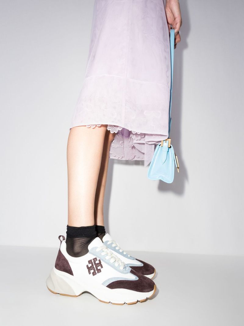 White Good Luck Suede Sneakers