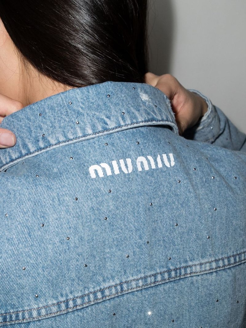 Embellished Oversized Denim Jacket