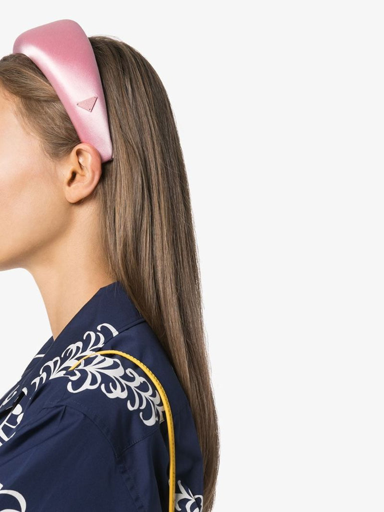 Pink Logo Satin Headband