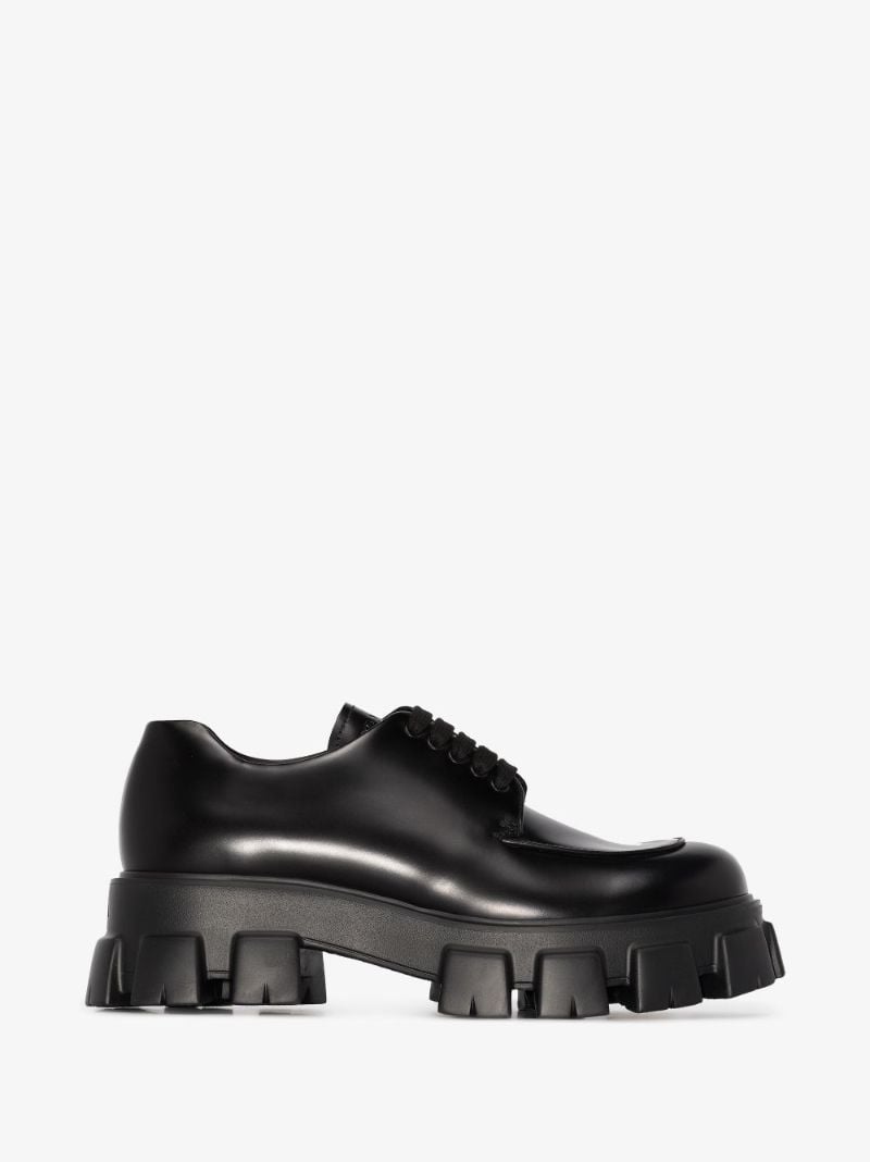 Black Monolith Leather Shoes