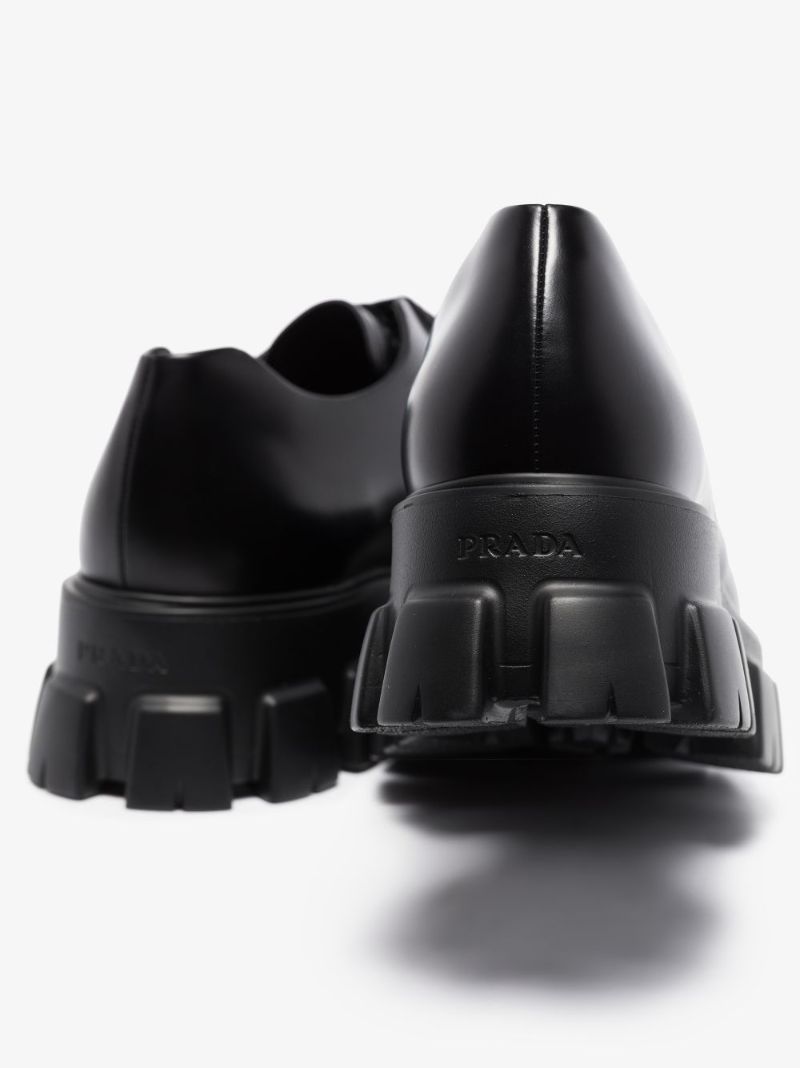 Black Monolith Leather Shoes