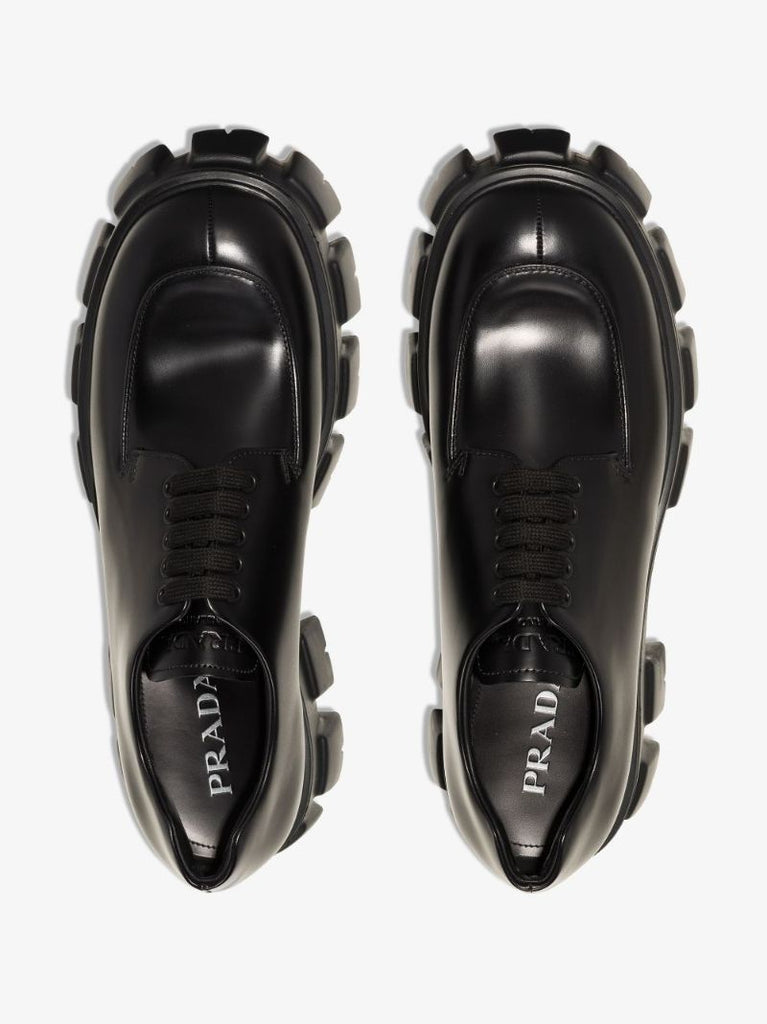 Black Monolith Leather Shoes
