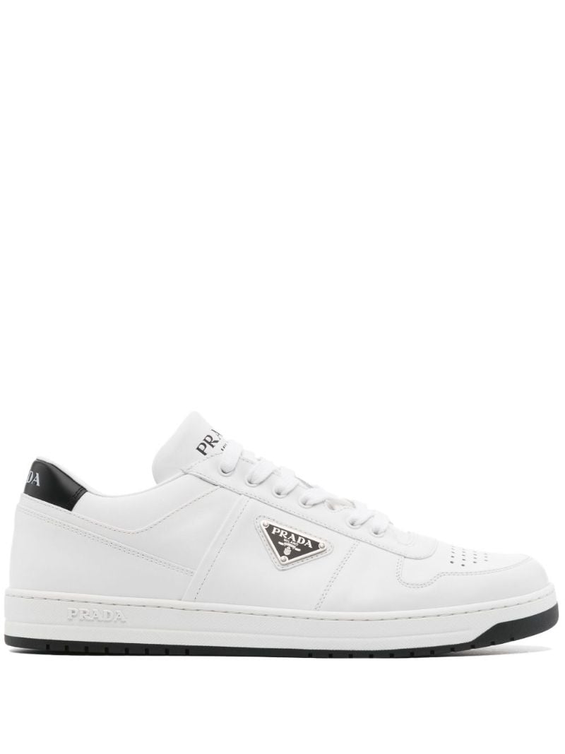 White Downtown Leather Sneakers