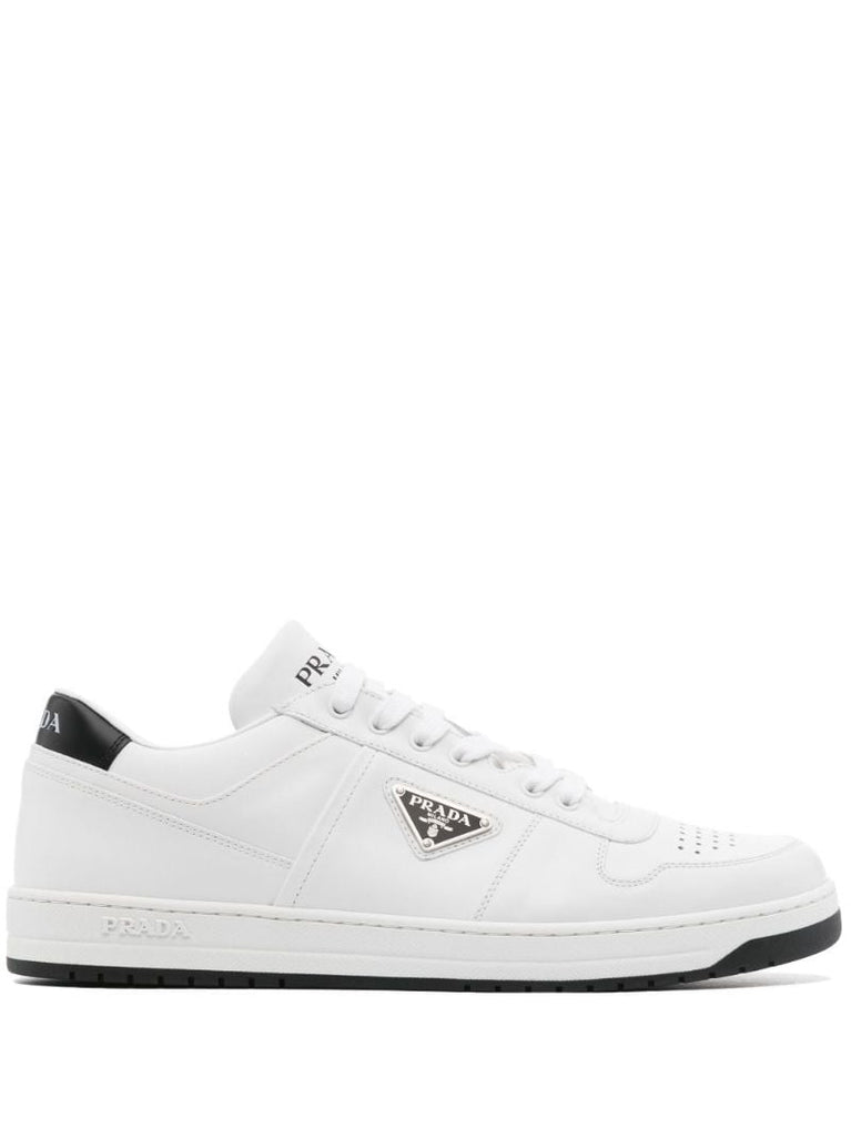 White Downtown Leather Sneakers
