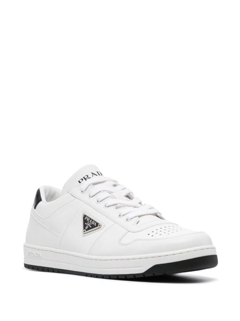 White Downtown Leather Sneakers