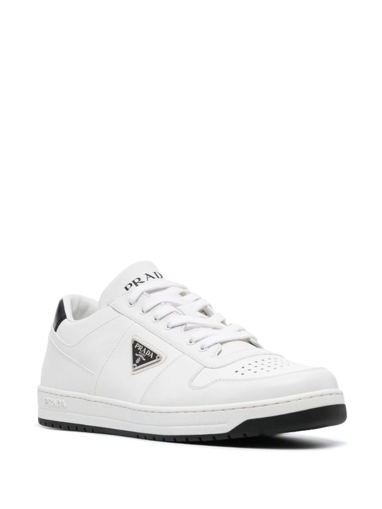 White Downtown Leather Sneakers