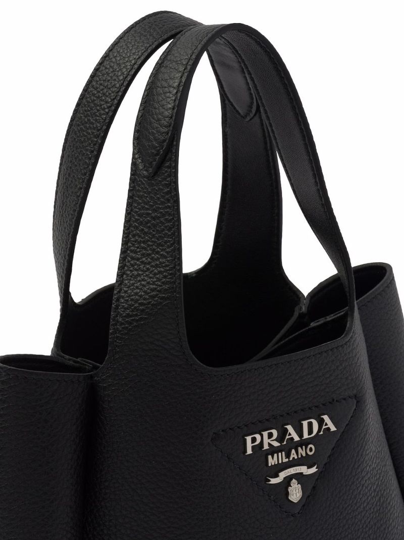 Black Leather Tote Bag