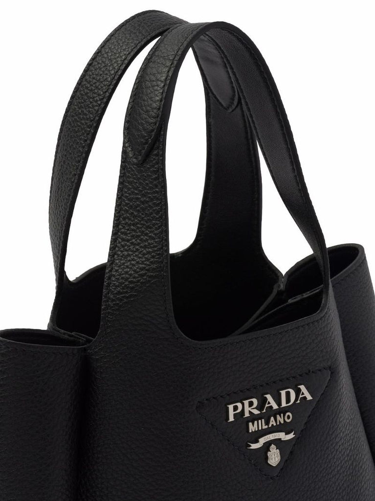 Black Leather Tote Bag