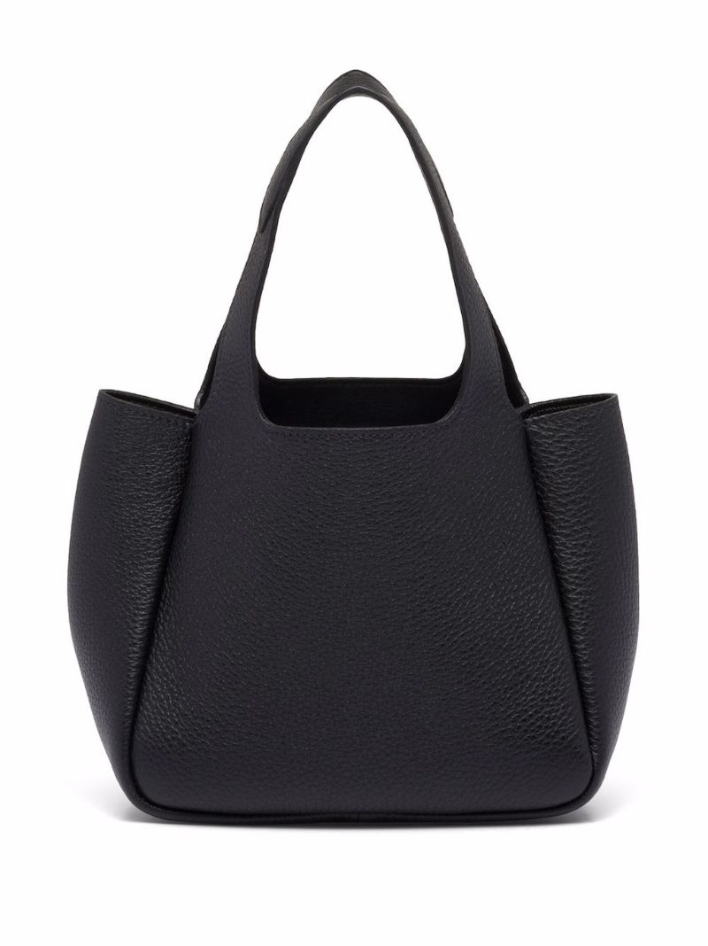 Black Leather Tote Bag