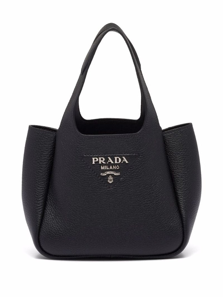 Black Leather Tote Bag
