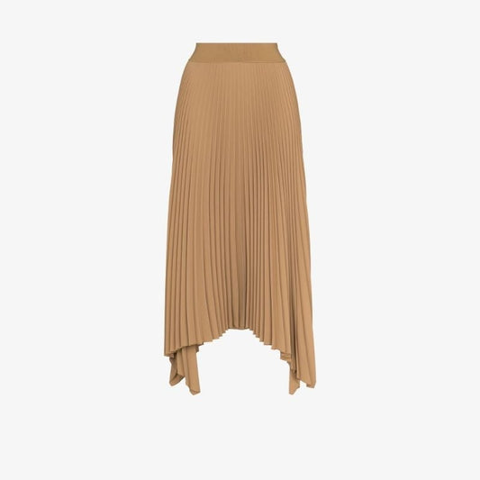 Ade Asymmetric Pleated Midi Skirt