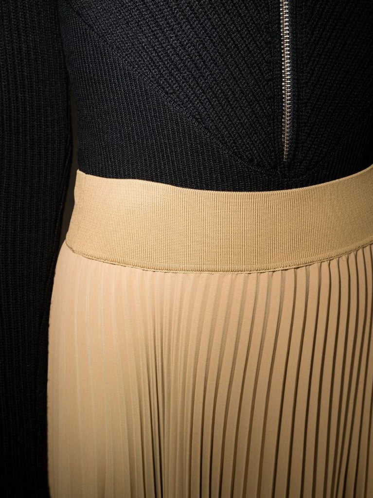 Ade Asymmetric Pleated Midi Skirt