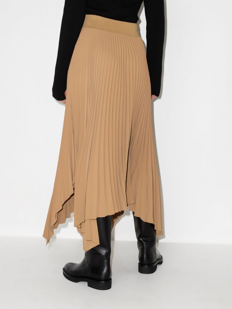 Ade Asymmetric Pleated Midi Skirt