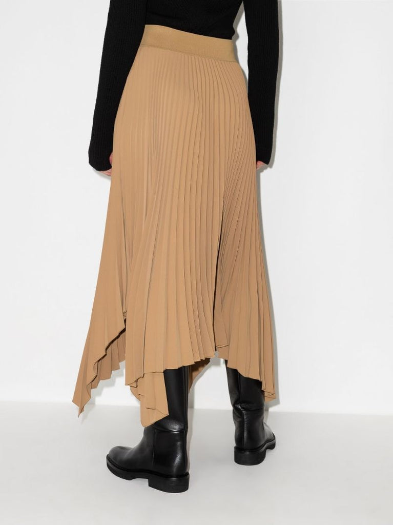 Ade Asymmetric Pleated Midi Skirt