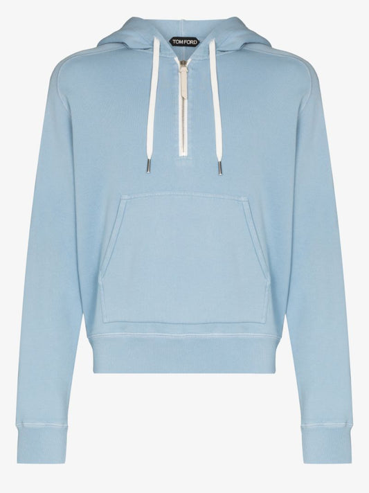 Half-zip Cotton Hoodie