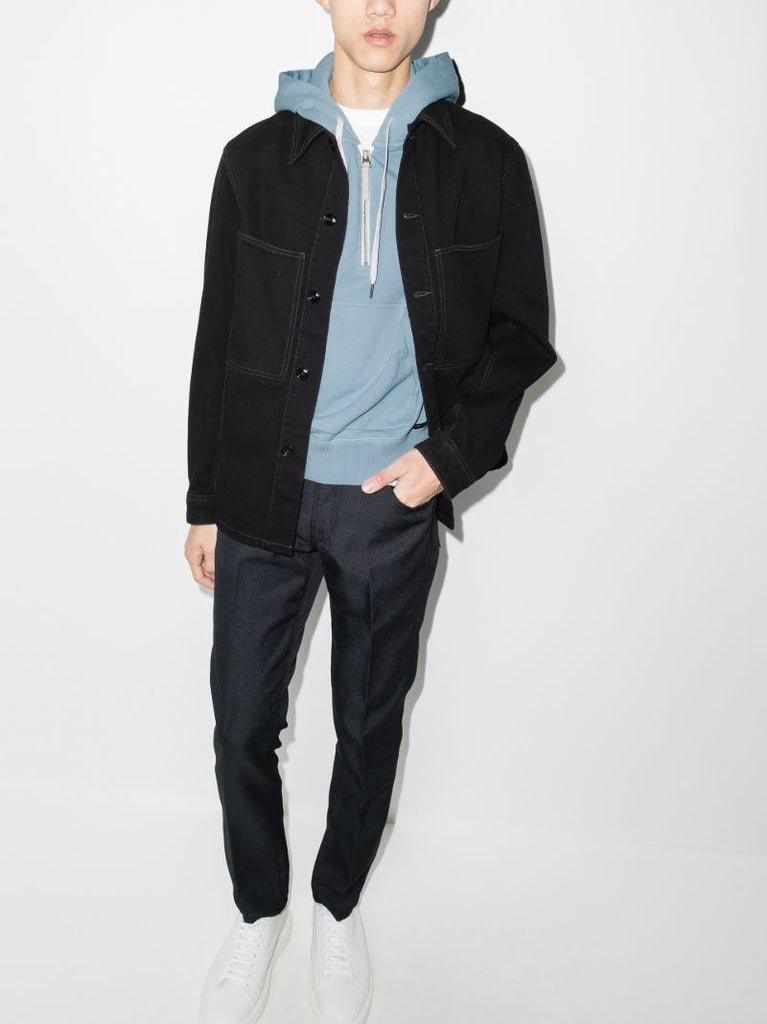 Half-zip Cotton Hoodie