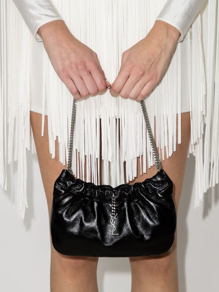 Black Pac Pac Mini Leather Shoulder Bag