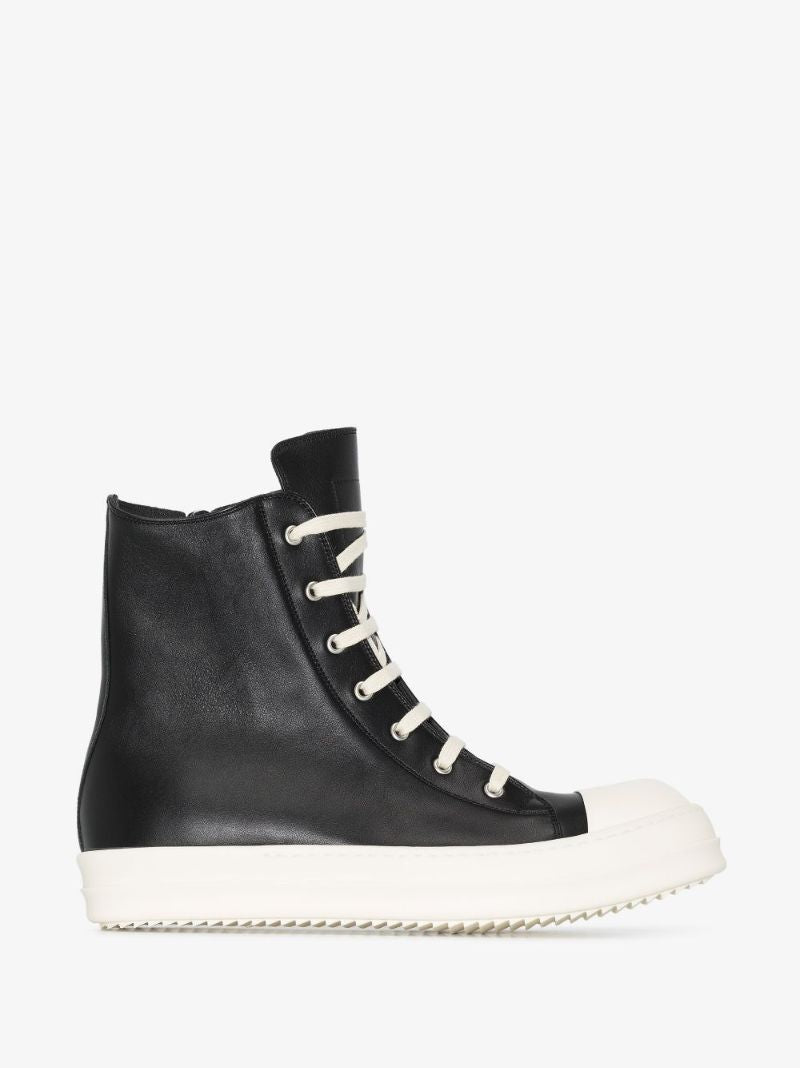 Black Fogachine High-top Leather Sneakers
