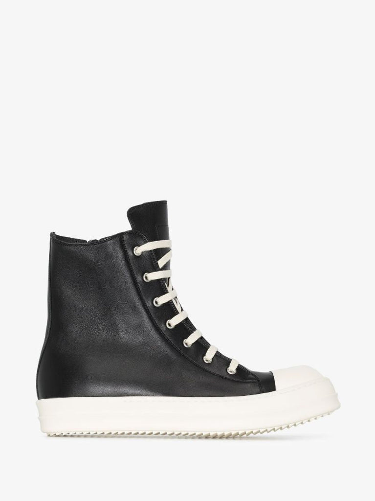Black Fogachine High-top Leather Sneakers