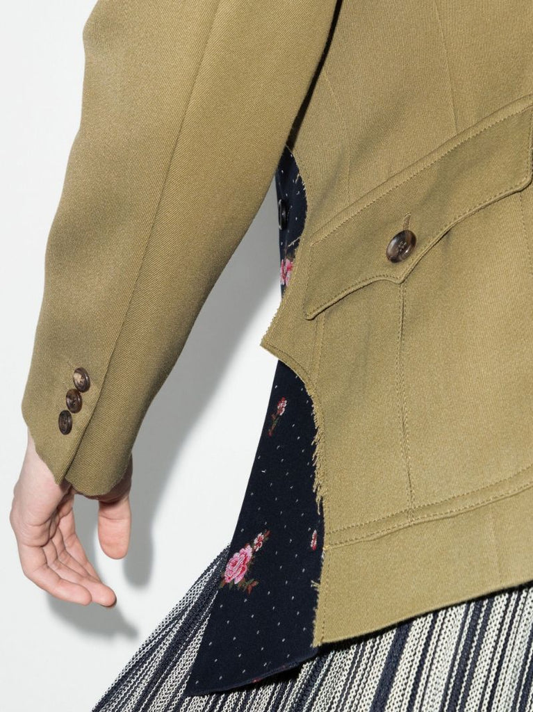 Single-breasted Panelled Blazer