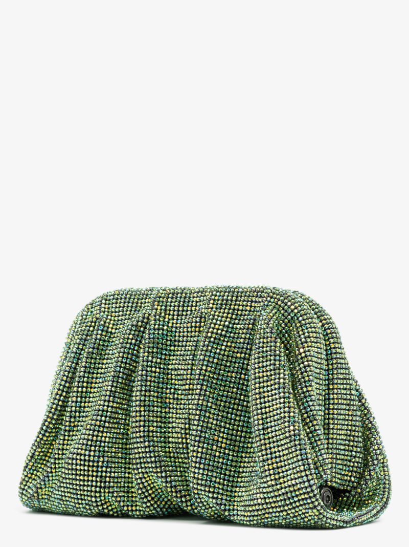 Green Venus La Petite Crystal Clutch Bag
