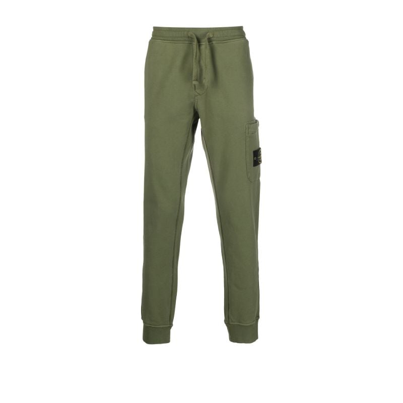 Green Garment Dyed Track Pants