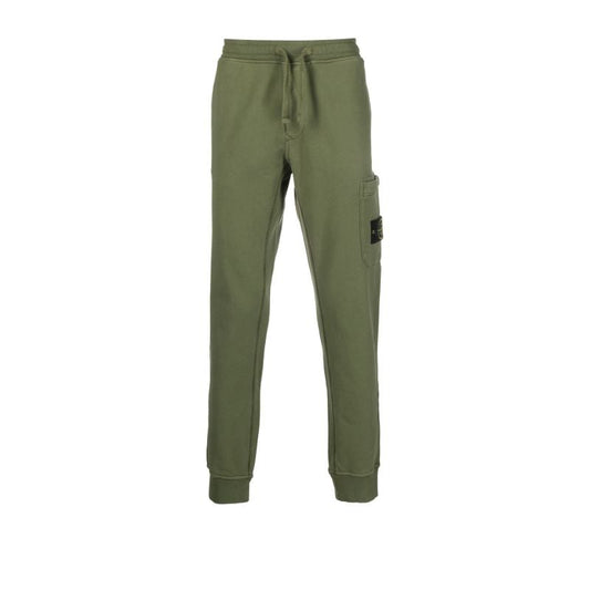 Green Garment Dyed Track Pants