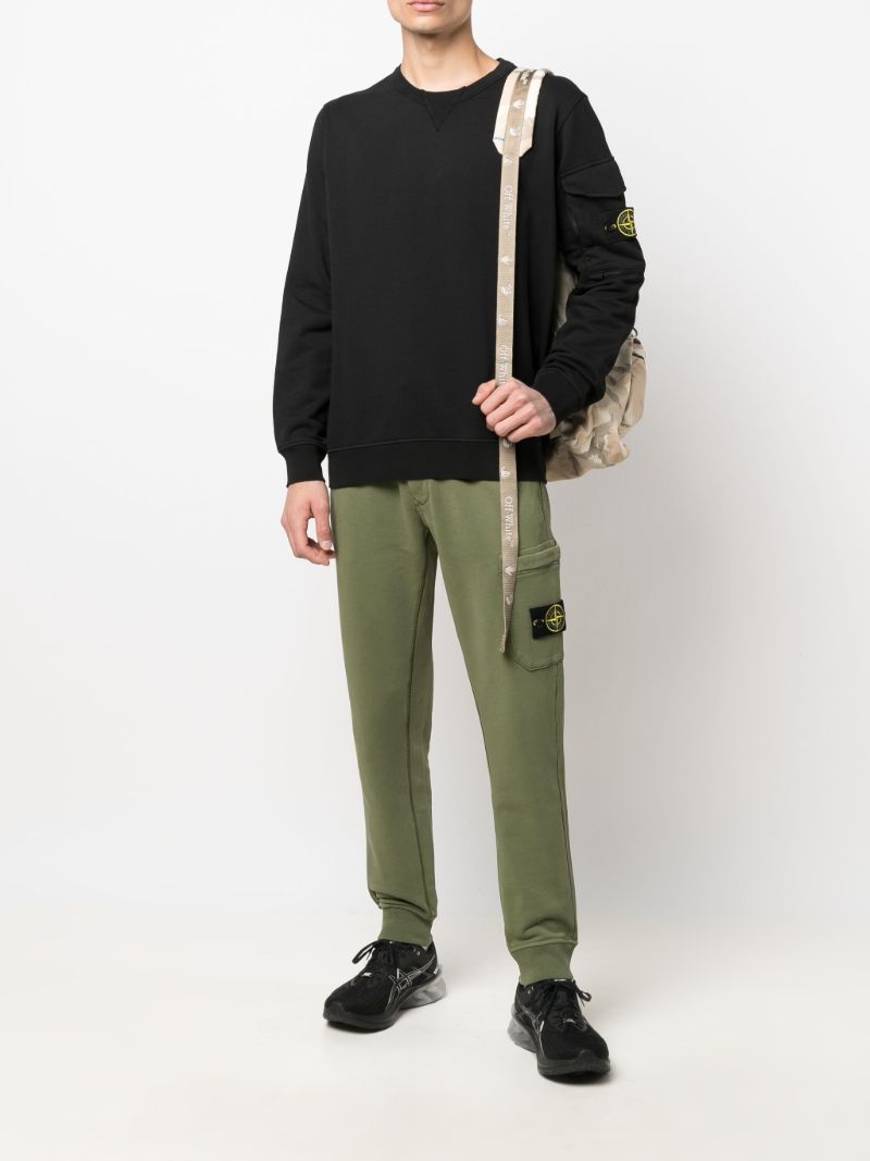 Green Garment Dyed Track Pants