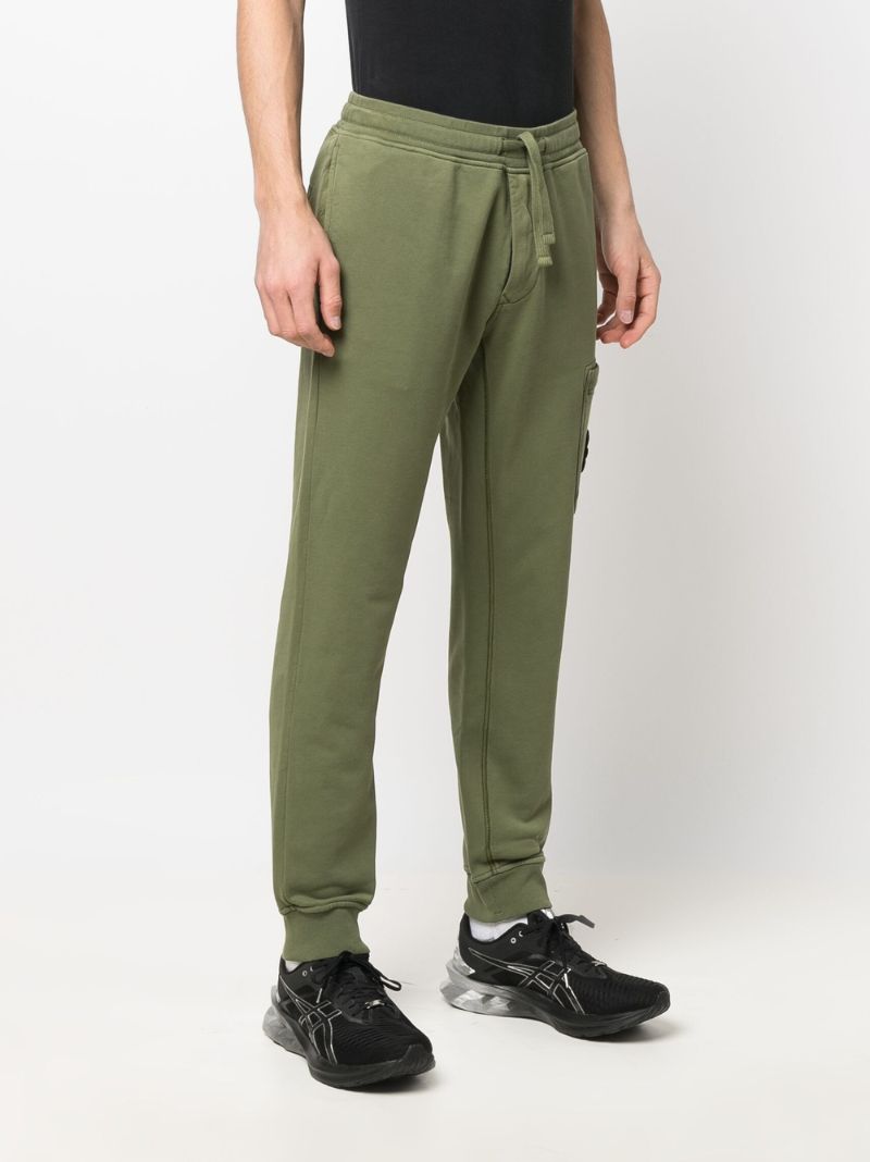 Green Garment Dyed Track Pants